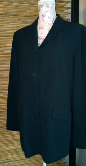 due per due Jackets & Blazers - Due Per Due Black Dress Jacket Sz 16
